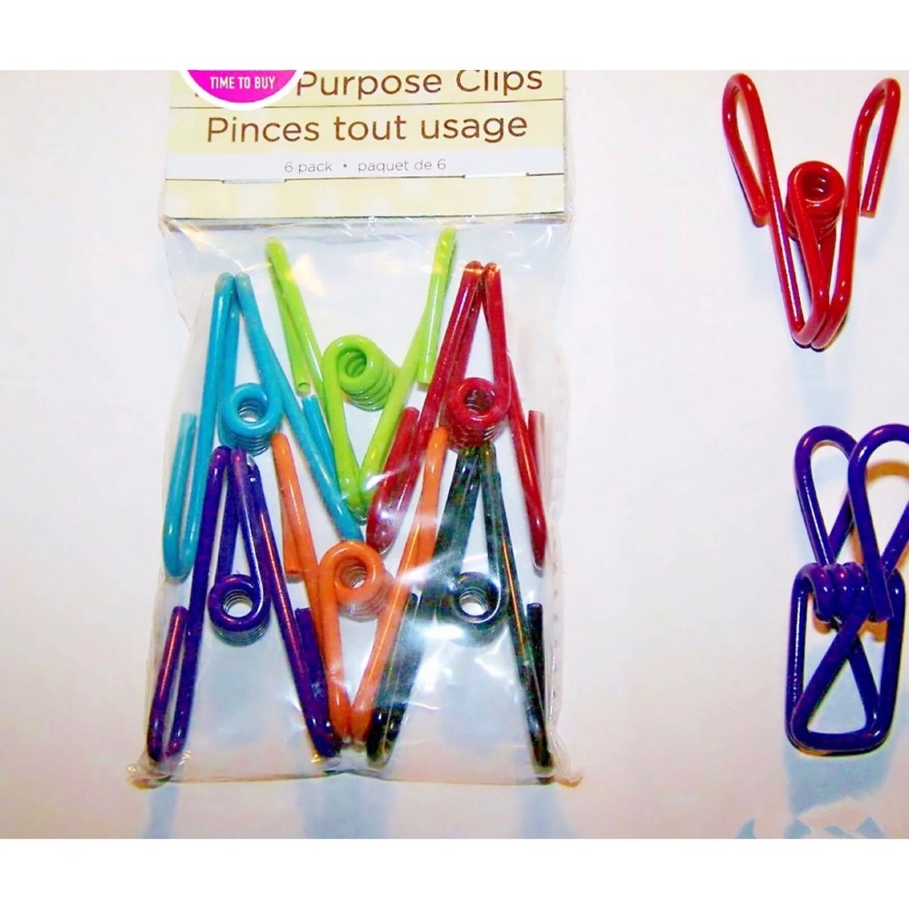 18 Ct Colored Kitchen Metal Food Bag Snack Clips
